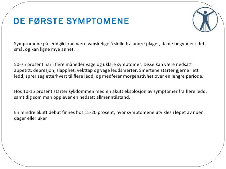 tegn på leddgikt tegn på leddgikt